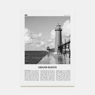 Grand Haven Travel B&W Poster