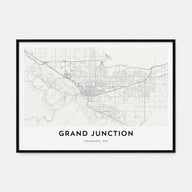 Grand Junction Map Landscape Poster