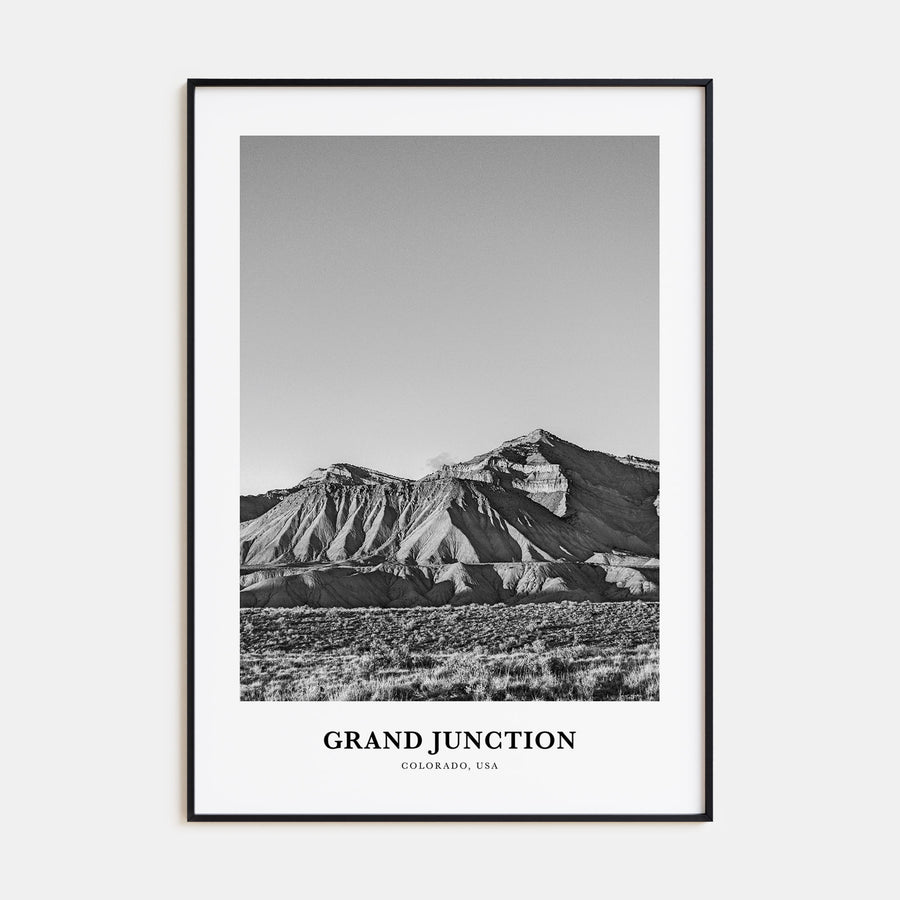 Grand Junction Portrait B&W Poster