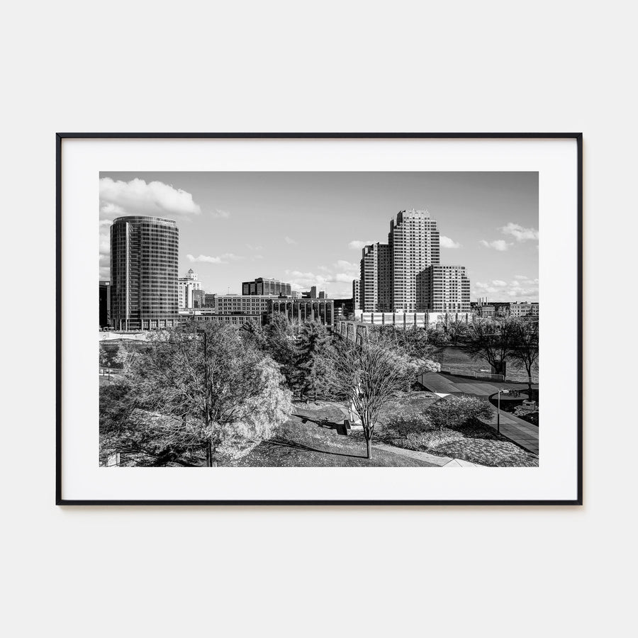 Grand Rapids Landscape B&W Poster
