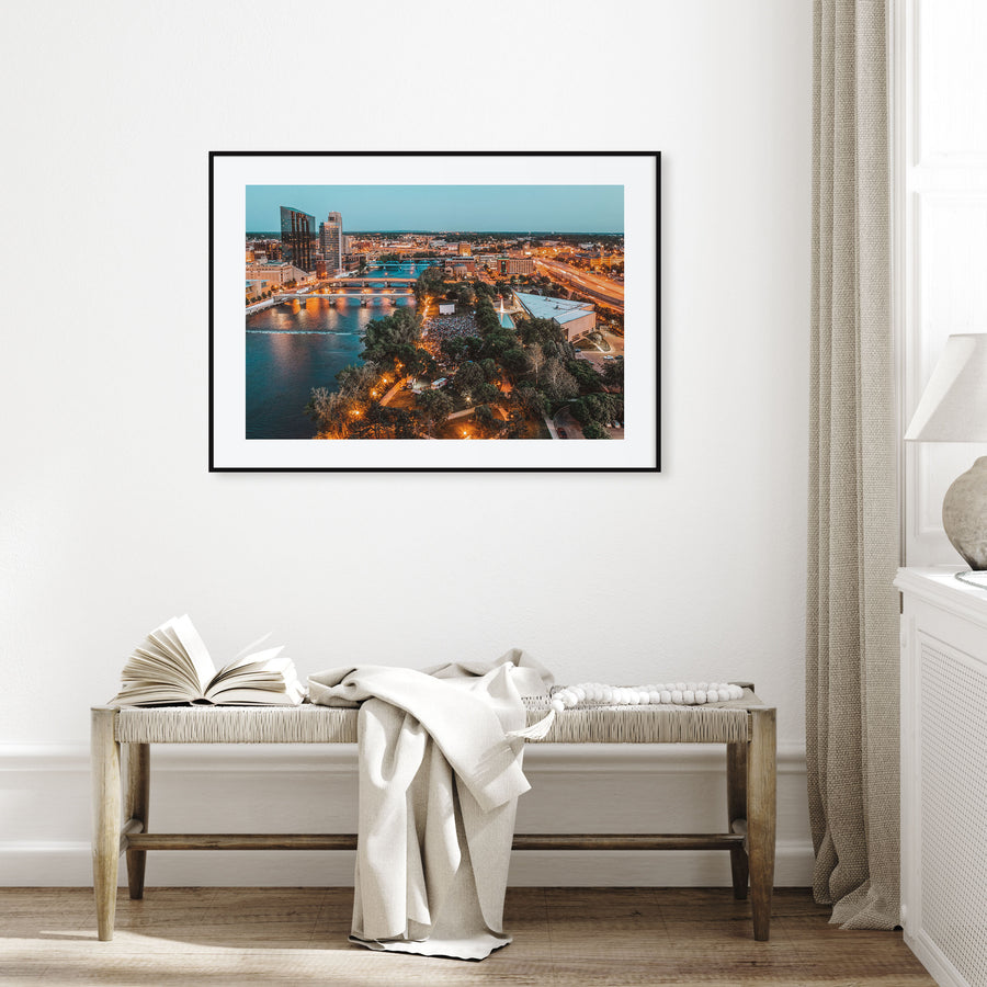 Grand Rapids Landscape Color Poster