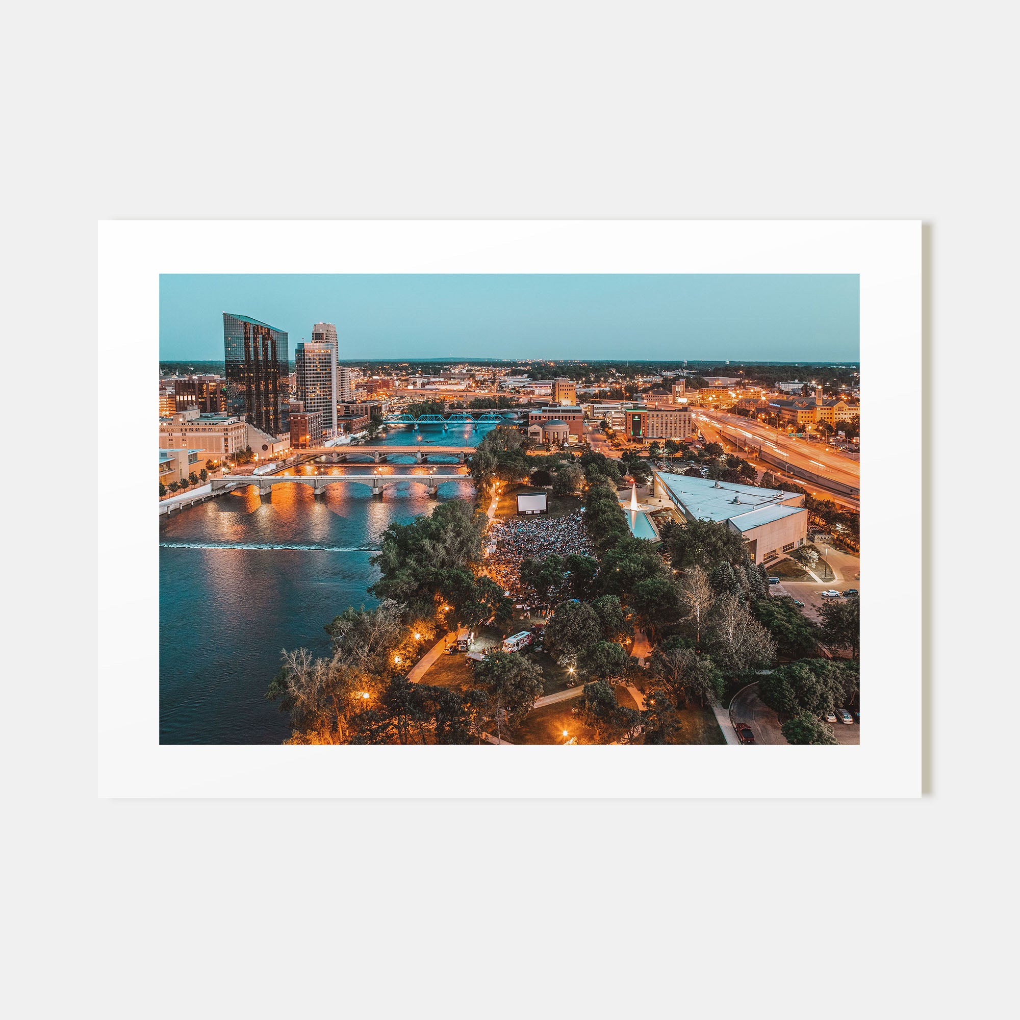 Grand Rapids Landscape Color Poster