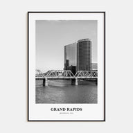Grand Rapids Portrait B&W No 1 Poster