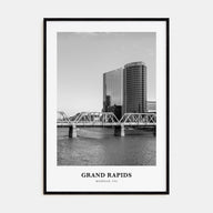 Grand Rapids Portrait B&W No 1 Poster