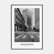 Grand Rapids Portrait B&W No 2 Poster