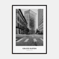Grand Rapids Portrait B&W No 2 Poster