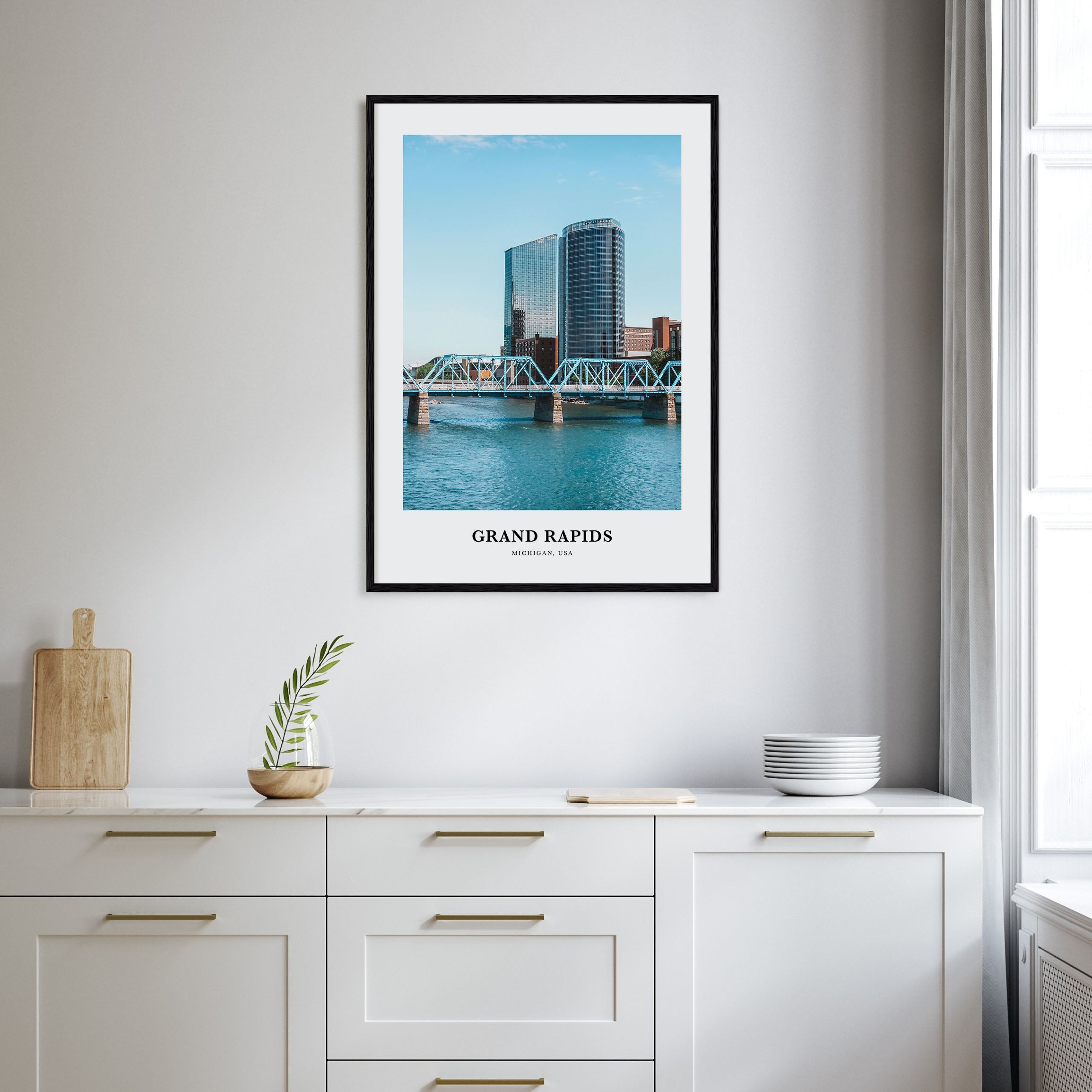 Grand Rapids Portrait Color Poster