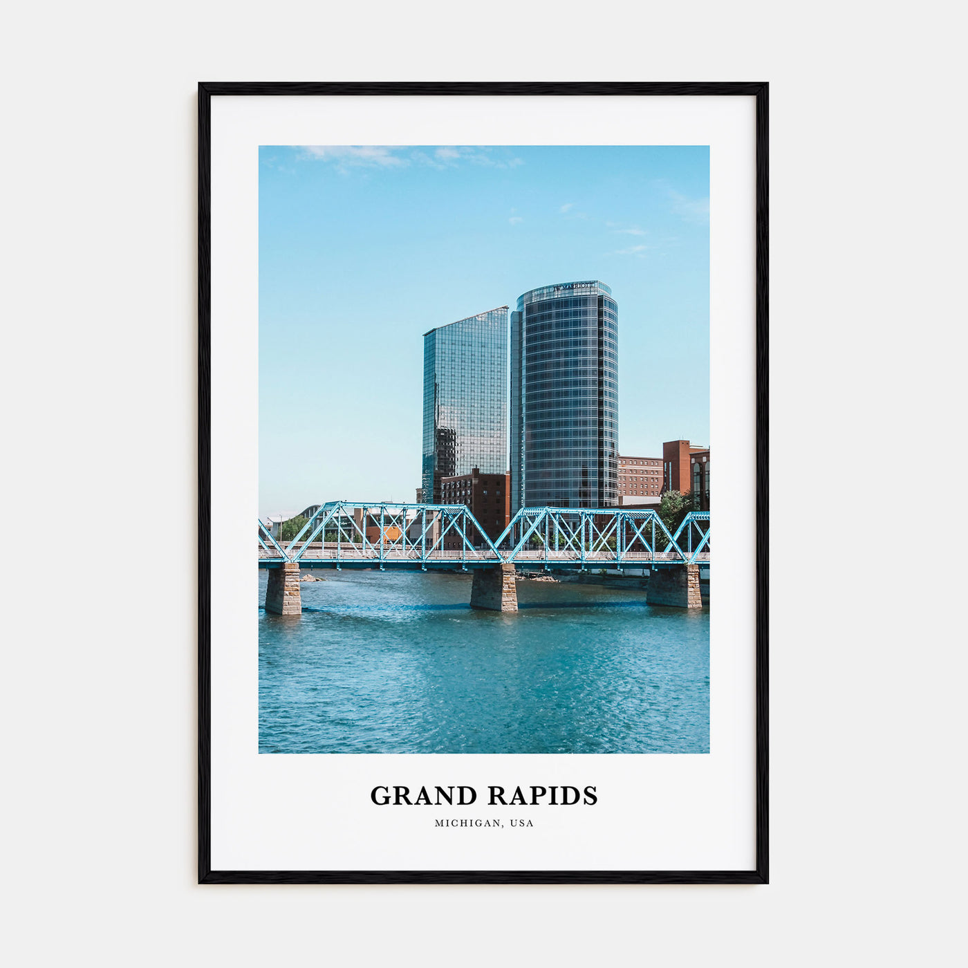 Grand Rapids Portrait Color Poster
