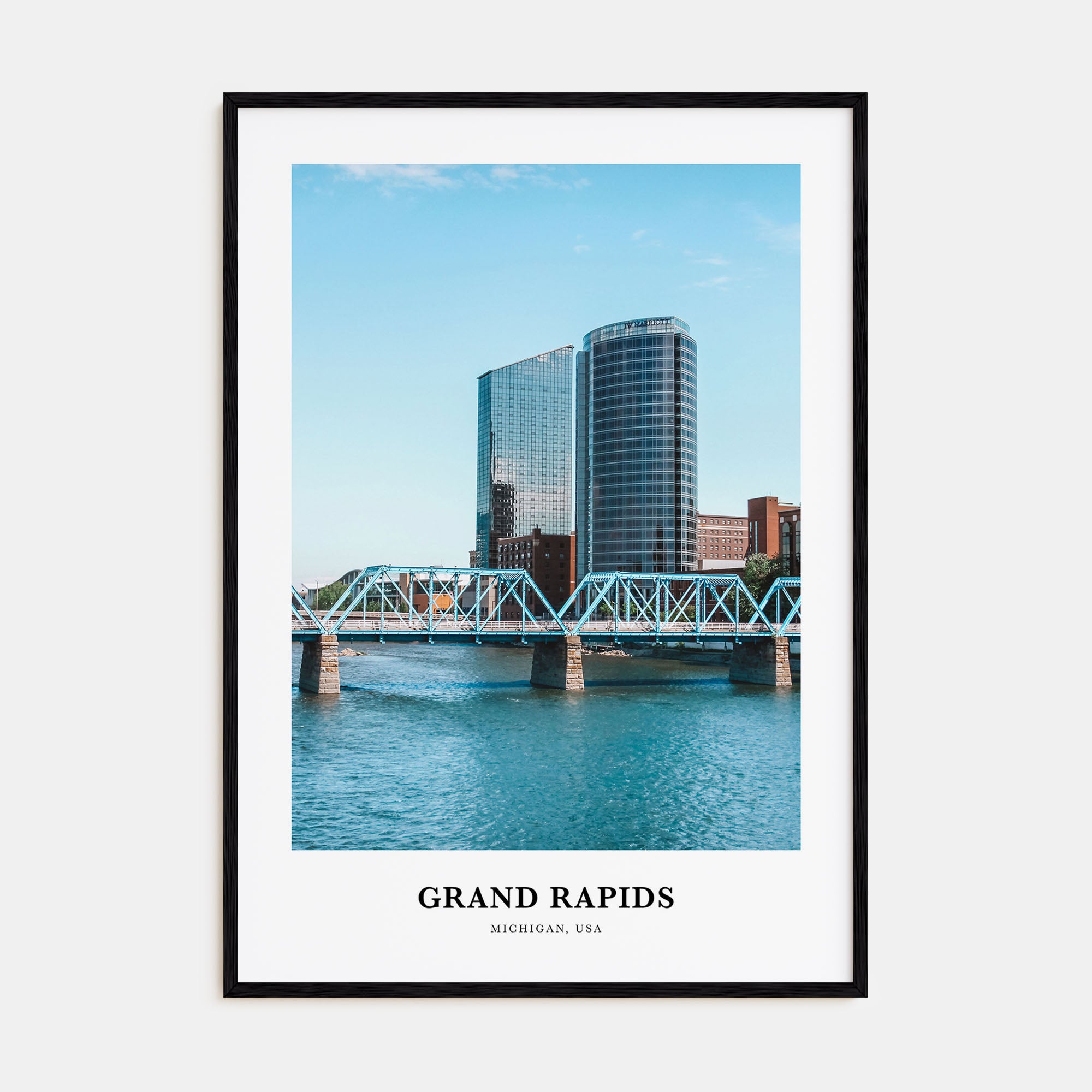 Grand Rapids Portrait Color Poster