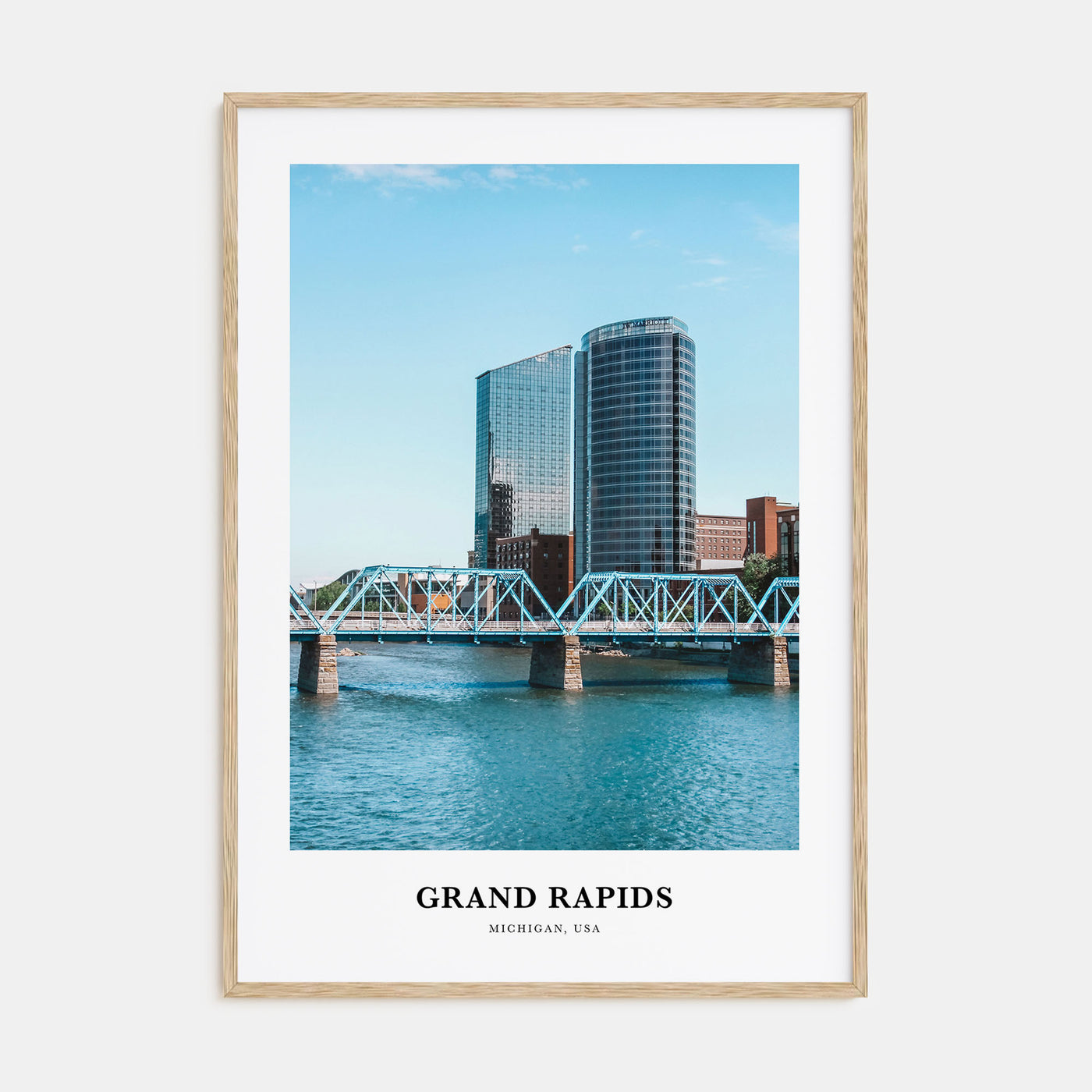 Grand Rapids Portrait Color Poster
