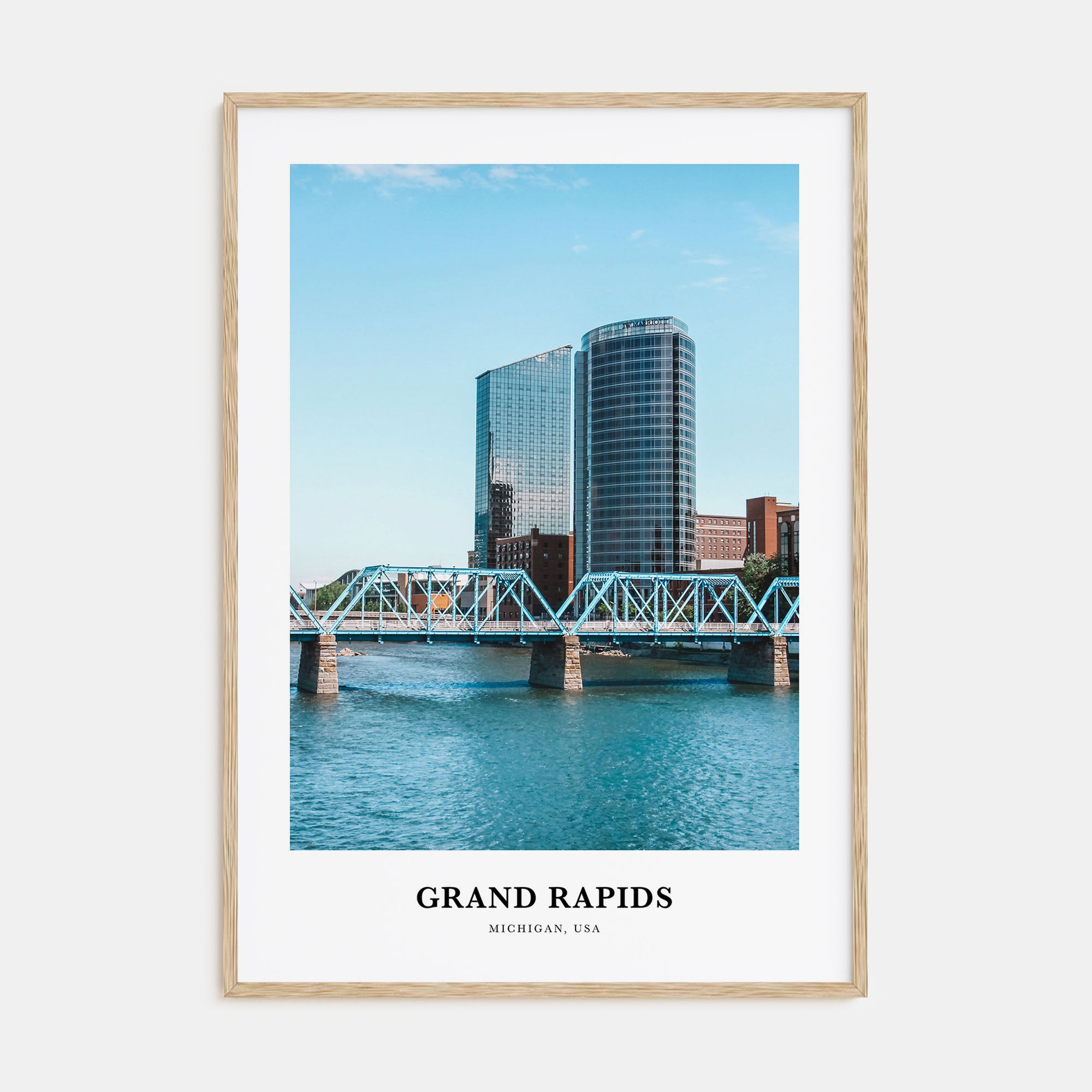 Grand Rapids Portrait Color Poster