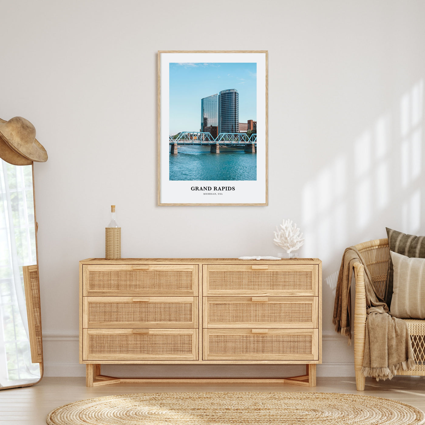 Grand Rapids Portrait Color Poster