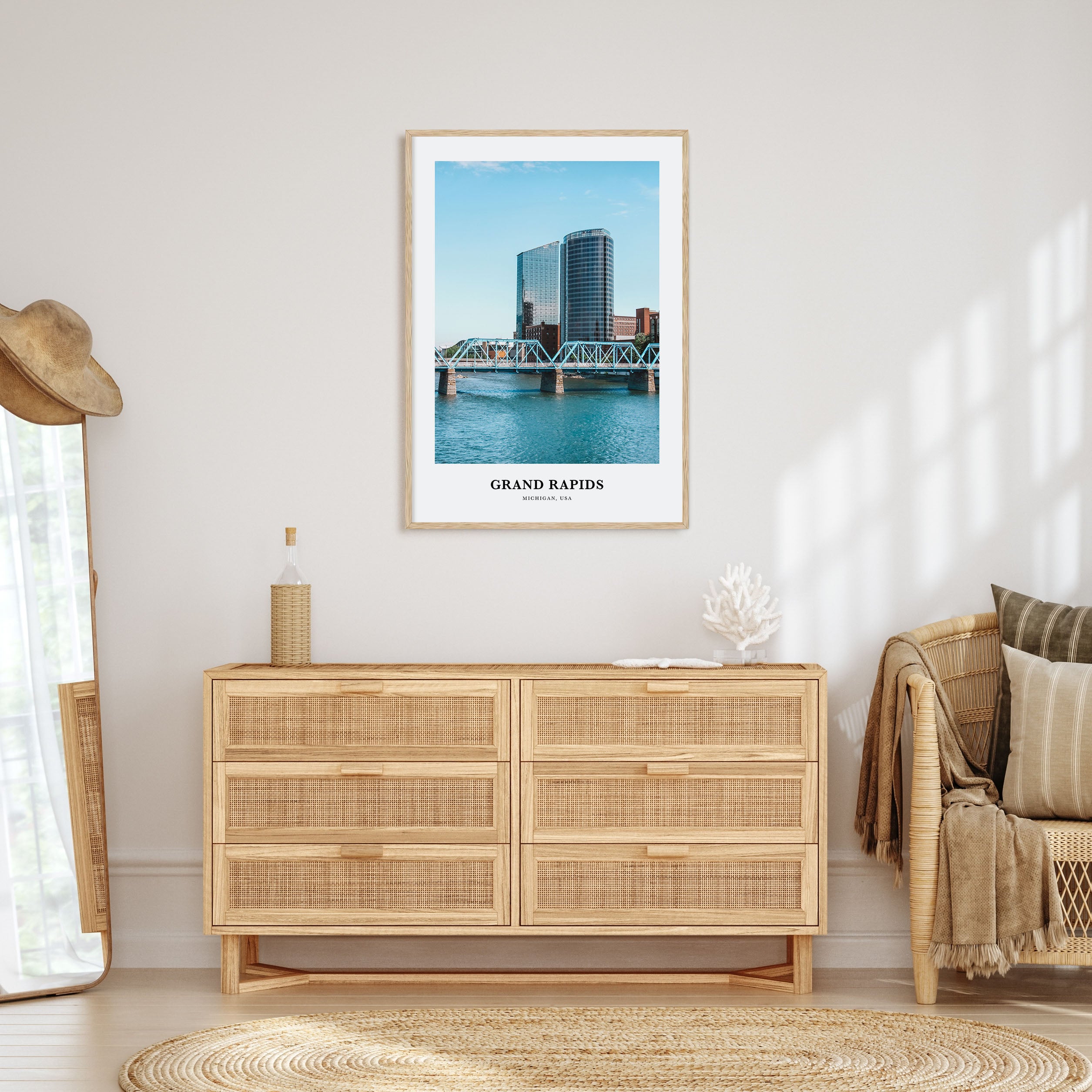 Grand Rapids Portrait Color Poster