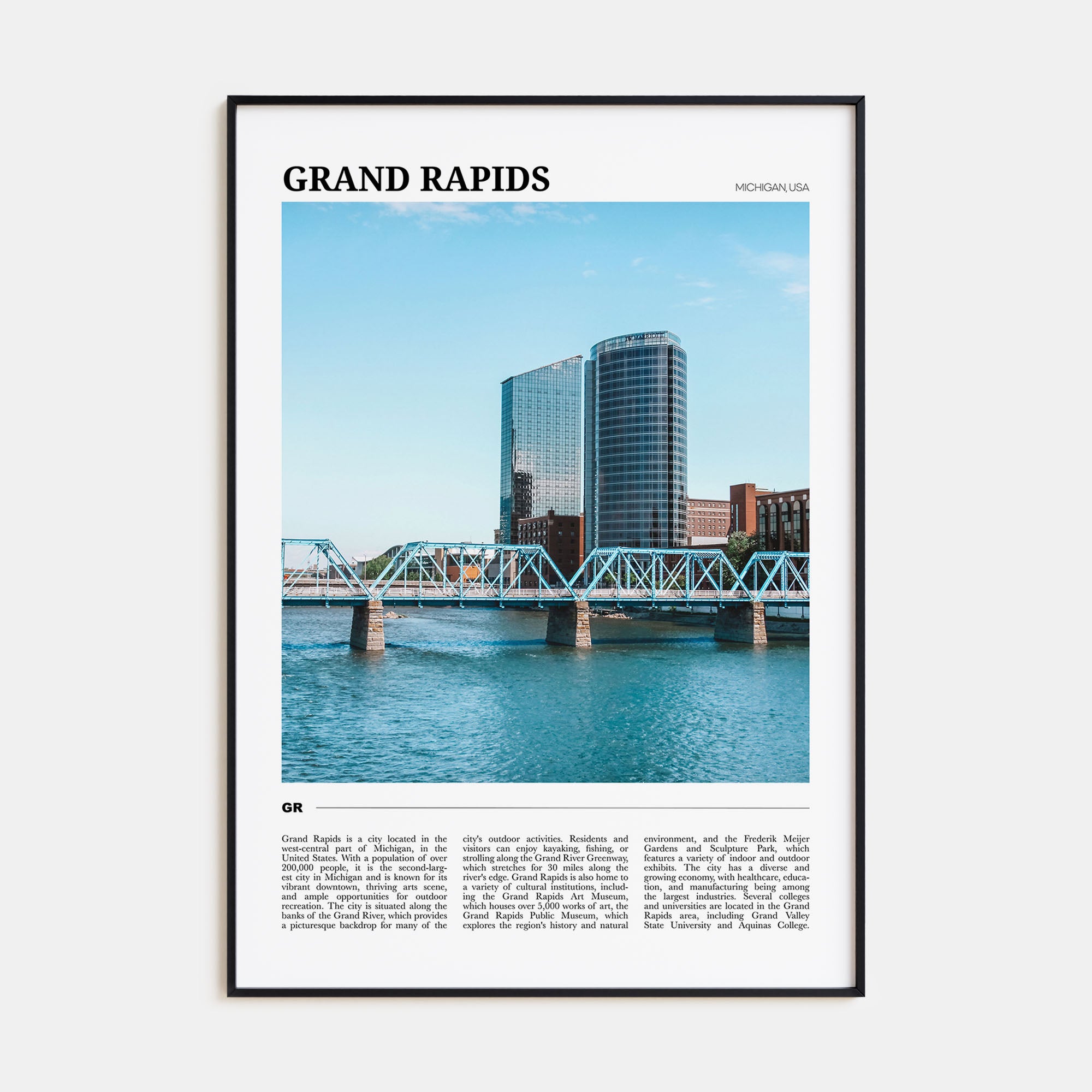 Grand Rapids Travel Color Poster