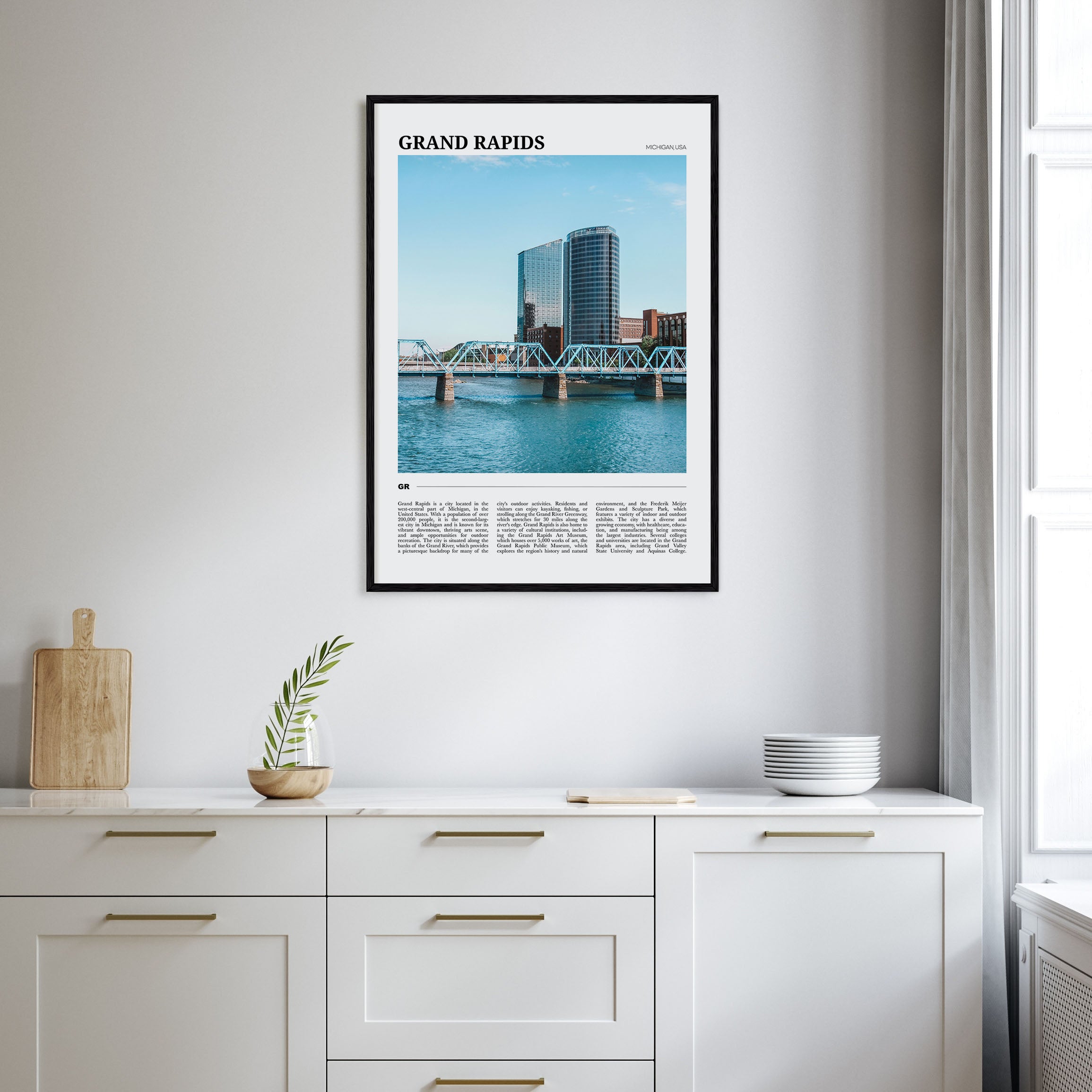 Grand Rapids Travel Color Poster