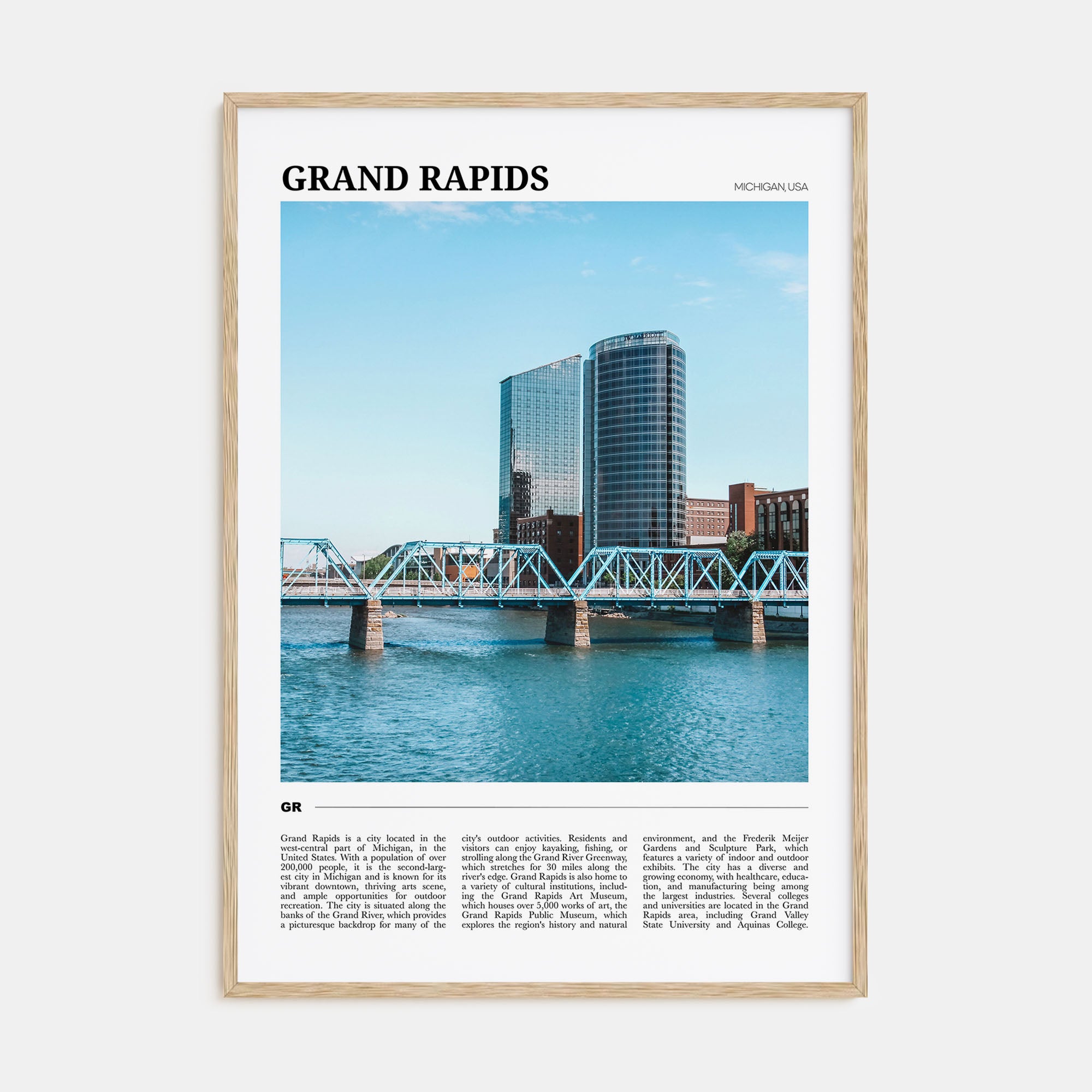 Grand Rapids Travel Color Poster