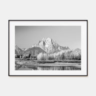 Grand Teton National Park Landscape B&W Poster