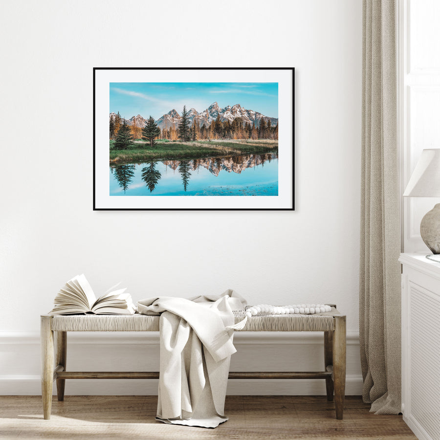 Grand Teton National Park Landscape Color Poster