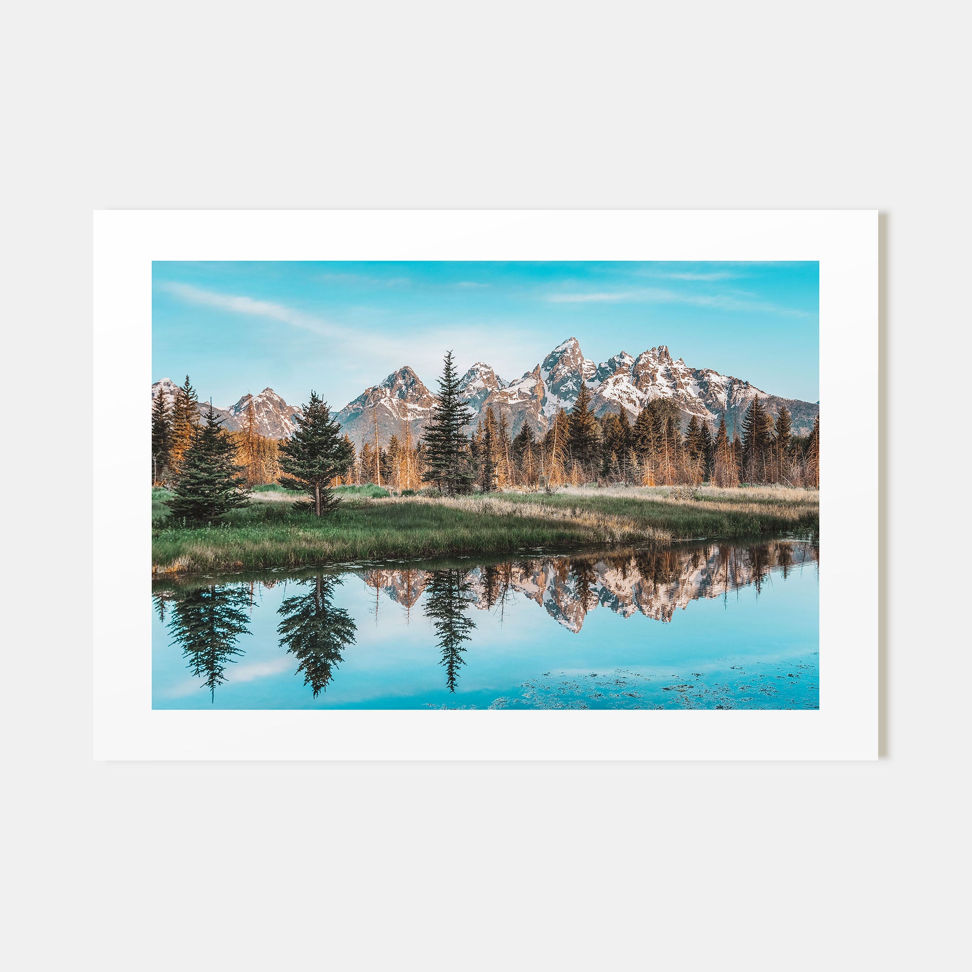 Grand Teton National Park Landscape Color Poster