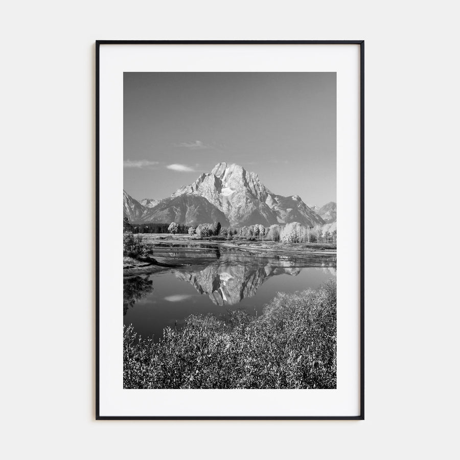 Grand Teton National Park Photo B&W No 1 Poster