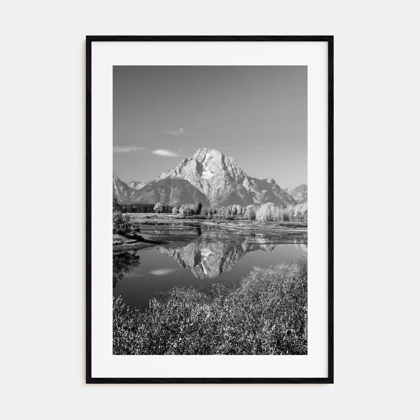 Grand Teton National Park Photo B&W No 1 Poster