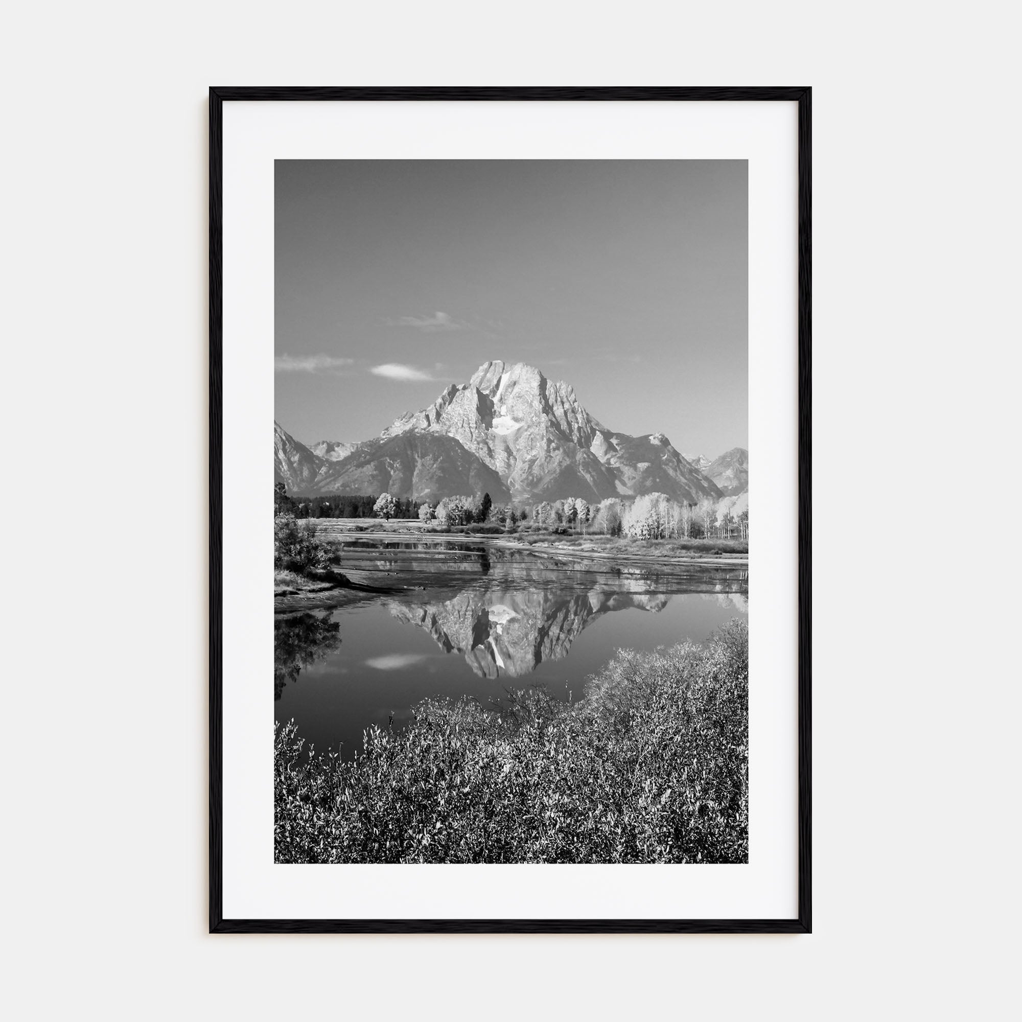 Grand Teton National Park Photo B&W No 1 Poster