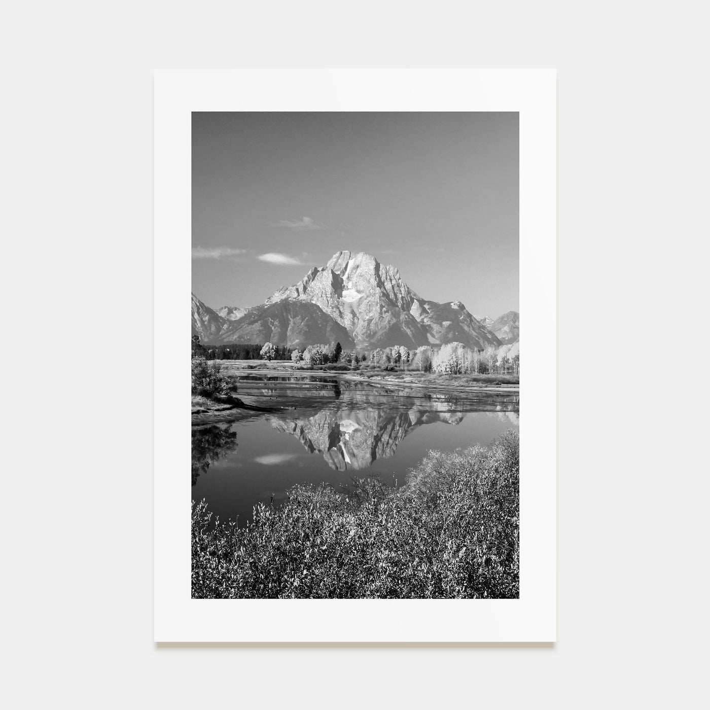 Grand Teton National Park Photo B&W No 1 Poster