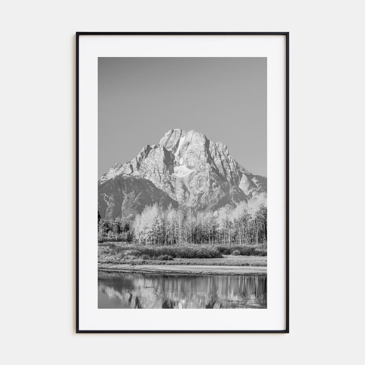 Grand Teton National Park Photo B&W No 2 Poster