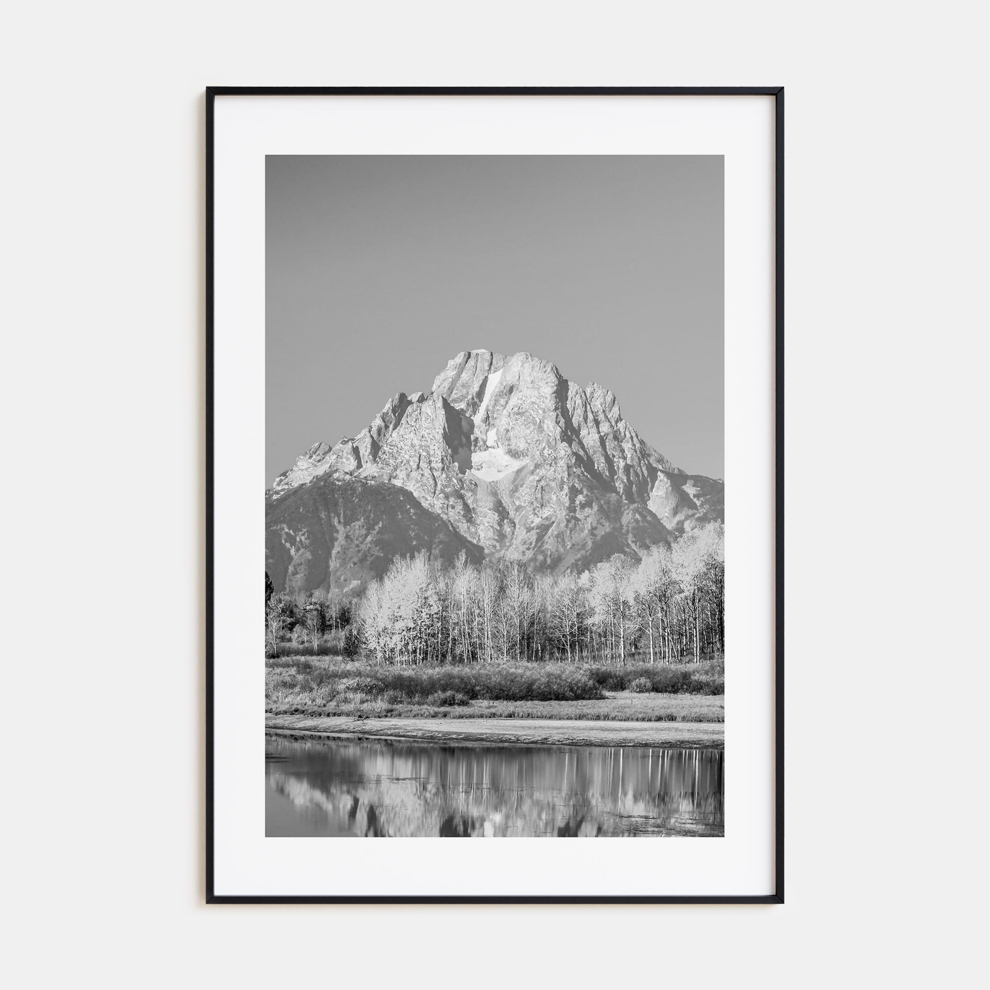 Grand Teton National Park Photo B&W No 2 Poster