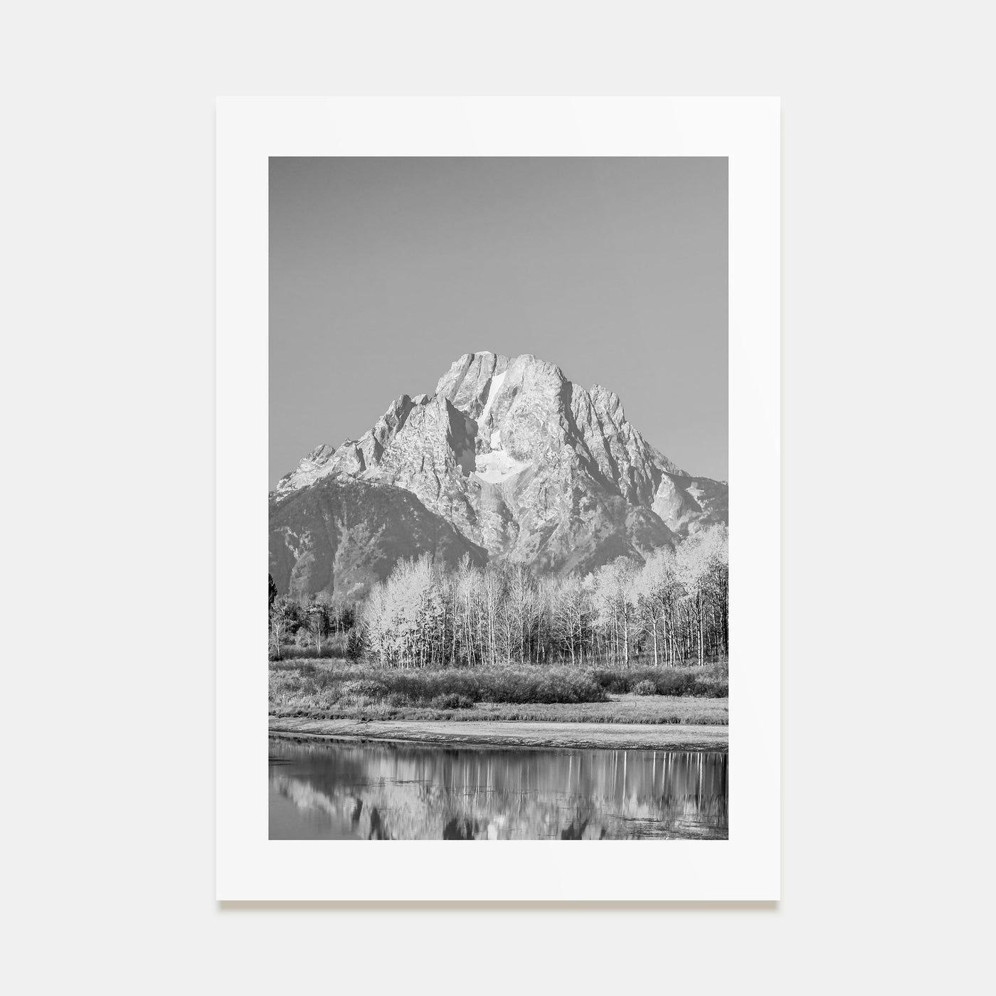 Grand Teton National Park Photo B&W No 2 Poster