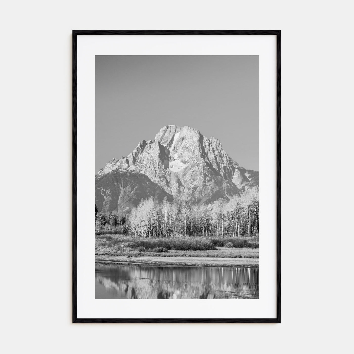 Grand Teton National Park Photo B&W No 2 Poster