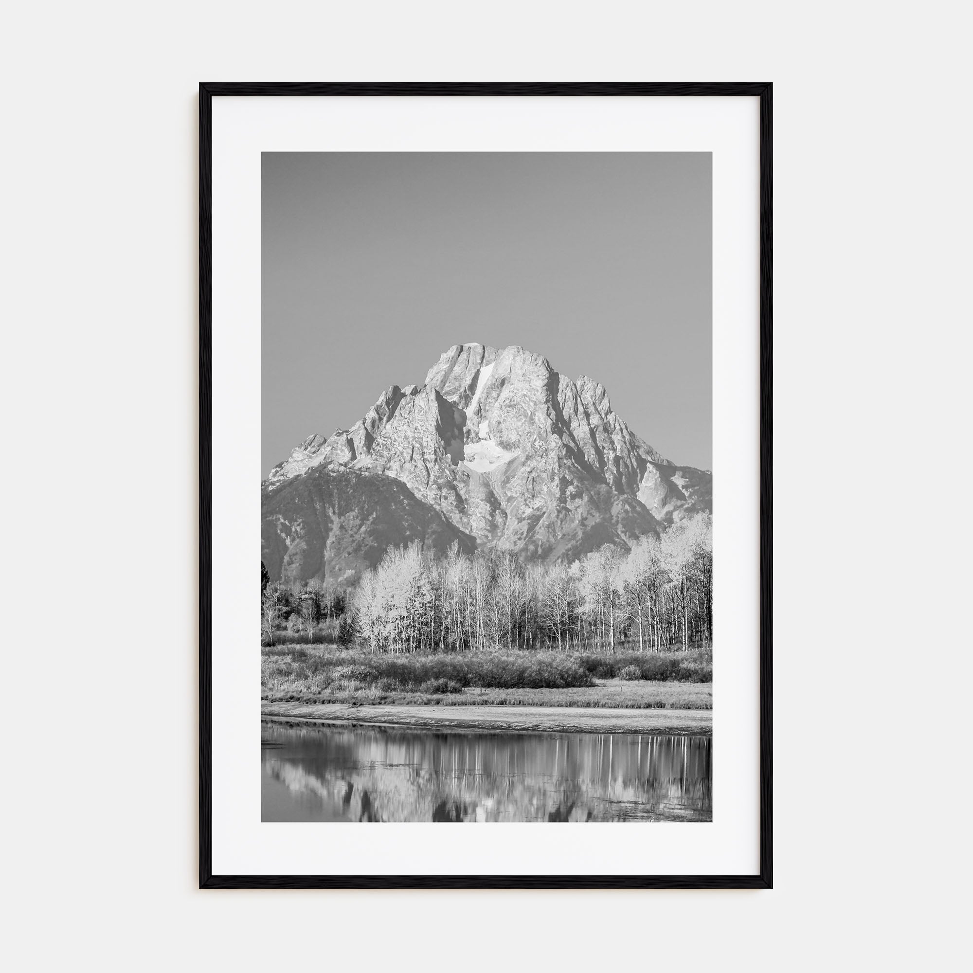 Grand Teton National Park Photo B&W No 2 Poster