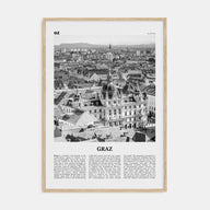 Graz Travel B&W Poster