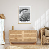 Great Barrier Reef Portrait B&W Poster