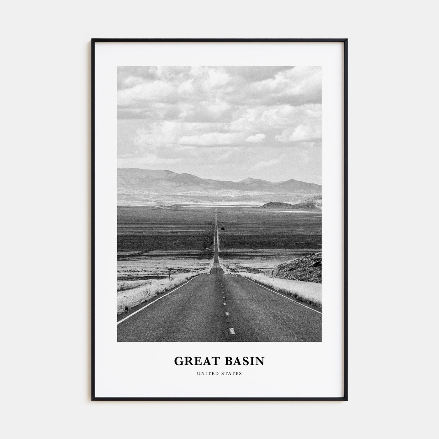Great Basin Portrait B&W Poster