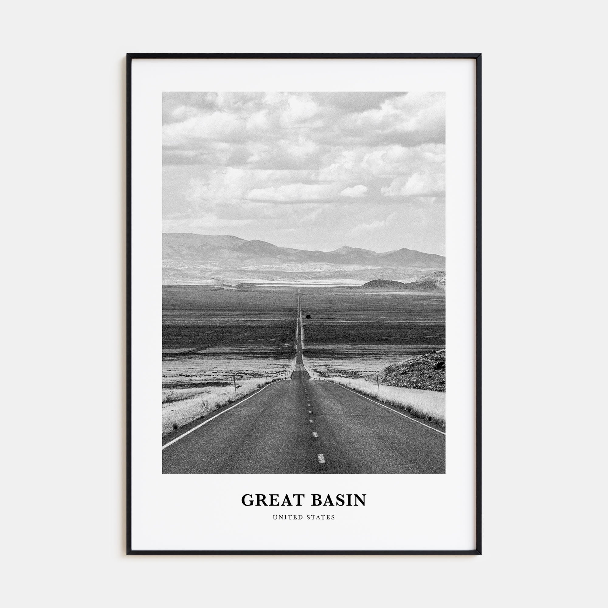 Great Basin Portrait B&W Poster