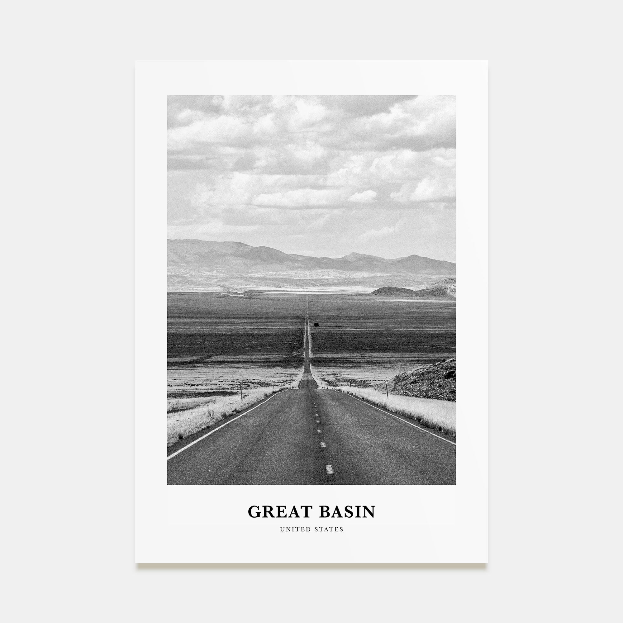 Great Basin Portrait B&W Poster