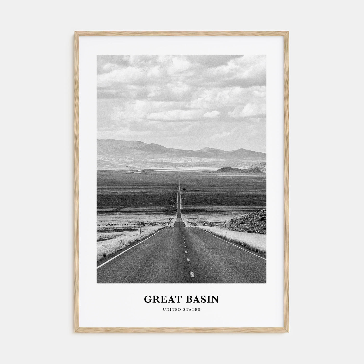 Great Basin Portrait B&W Poster