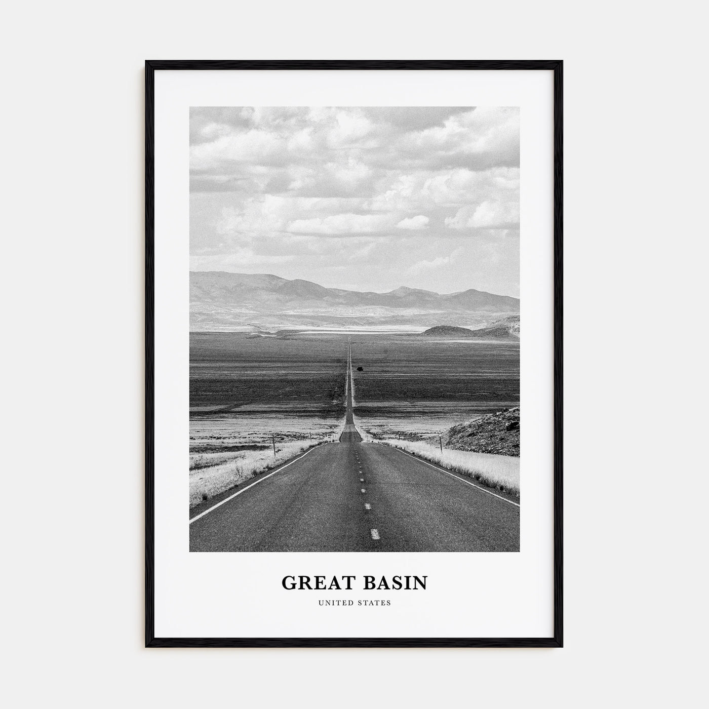 Great Basin Portrait B&W Poster
