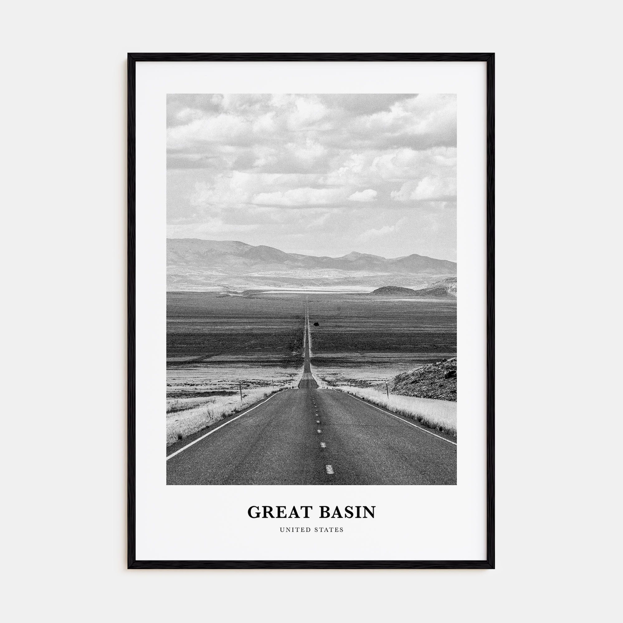Great Basin Portrait B&W Poster