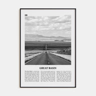 Great Basin Travel B&W Poster