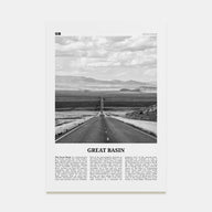 Great Basin Travel B&W Poster