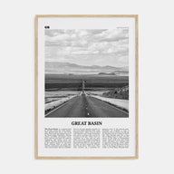Great Basin Travel B&W Poster