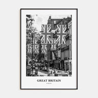 Great Britain Portrait B&W Poster