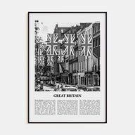 Great Britain Travel B&W Poster