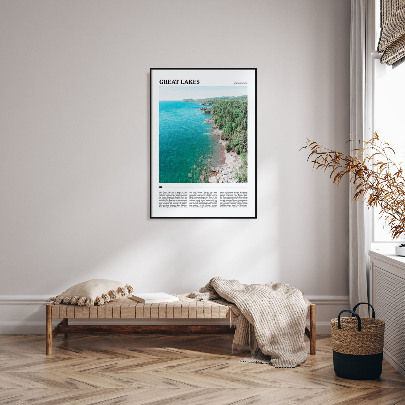 Great Lakes Travel Color Poster