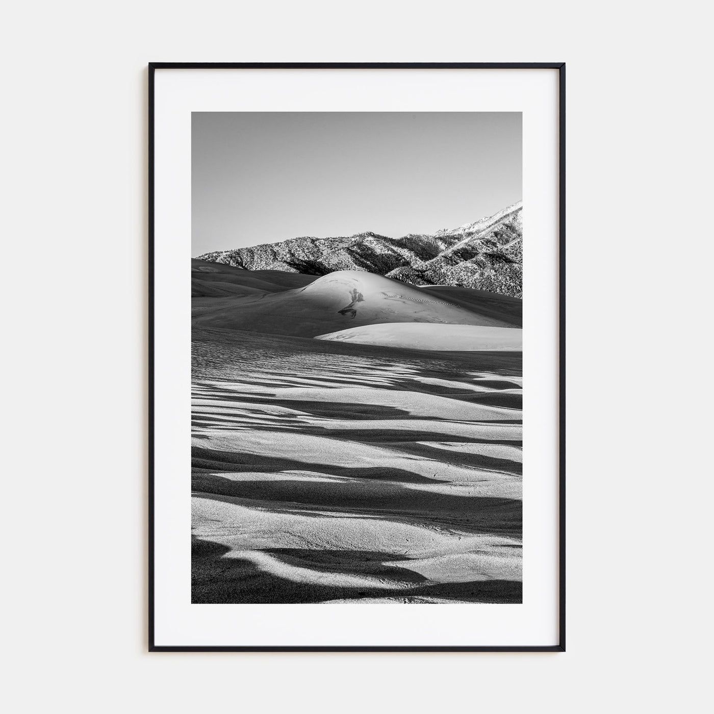 Great Sand Dunes National Park Photo B&W Poster