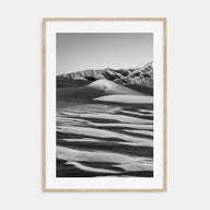 Great Sand Dunes National Park Photo B&W Poster