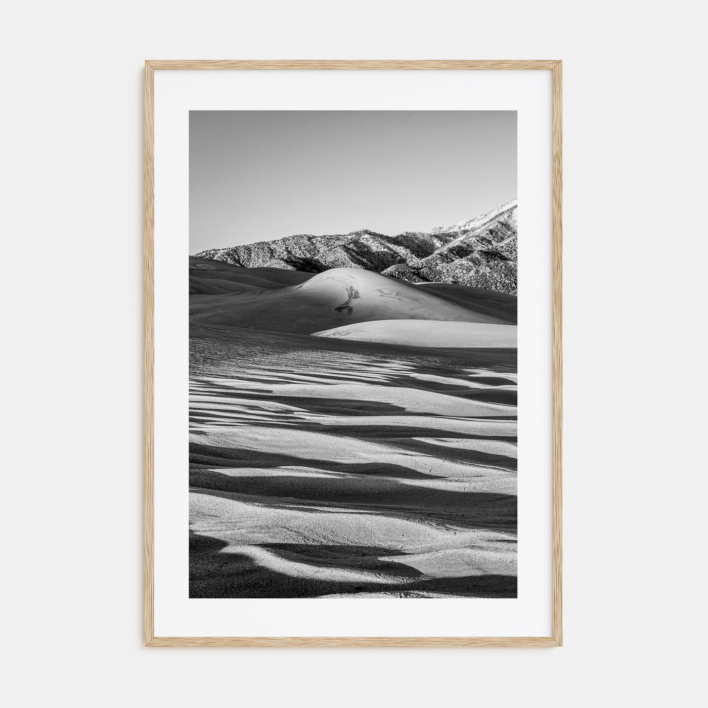 Great Sand Dunes National Park Photo B&W Poster