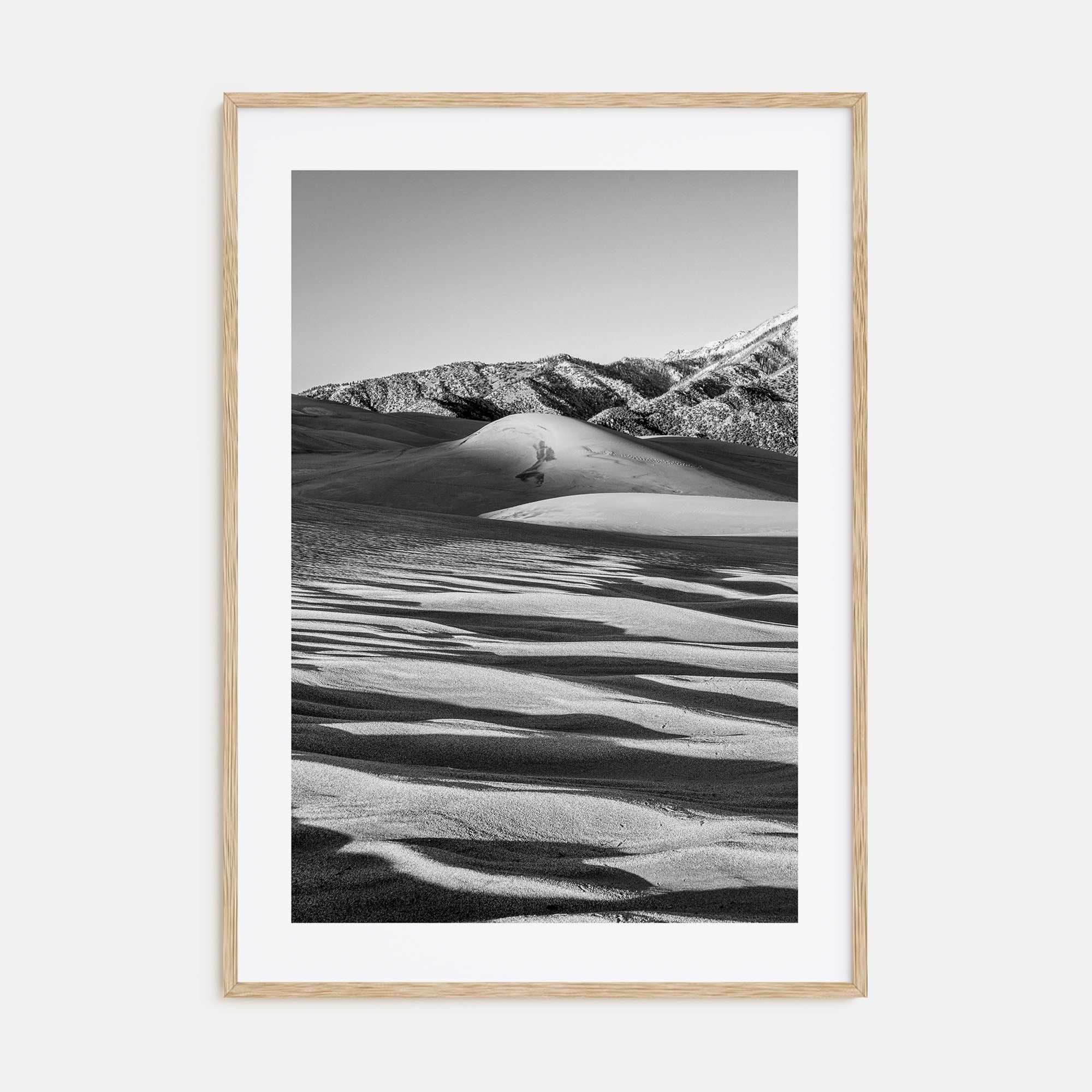 Great Sand Dunes National Park Photo B&W Poster